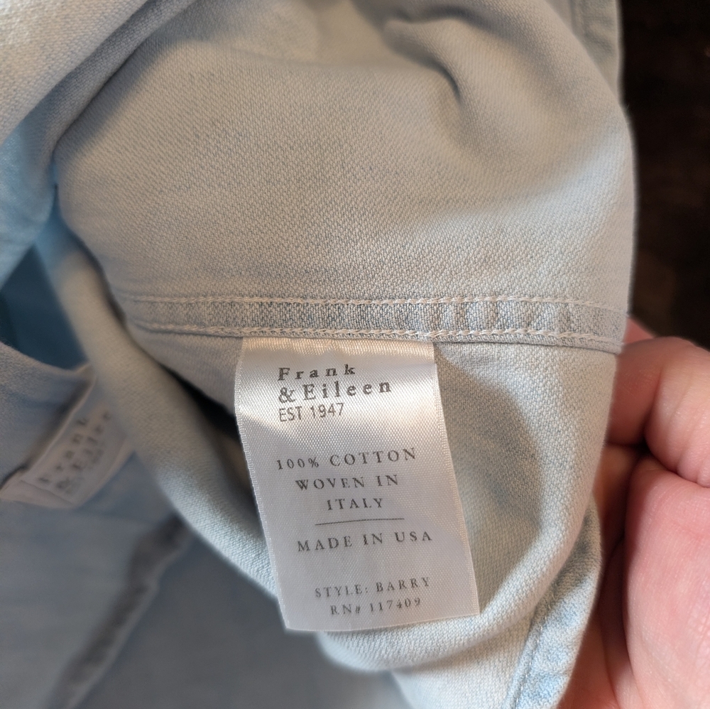 Frank & Eileen Light Blue Button Down Shirt - Picture 4 of 7